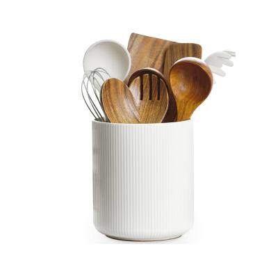 Ceramic Kitchen Vessel Spoon Cutlery Utensils Stand picture 1