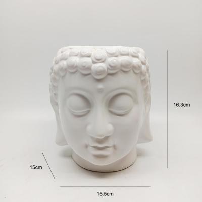 Custom ceramic buddha head planter plant flower pot picture 5