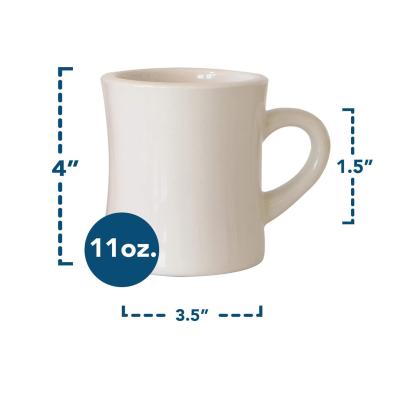 Ceramic Grey Diner Espresso Water Milk Coffee Mugs picture 5