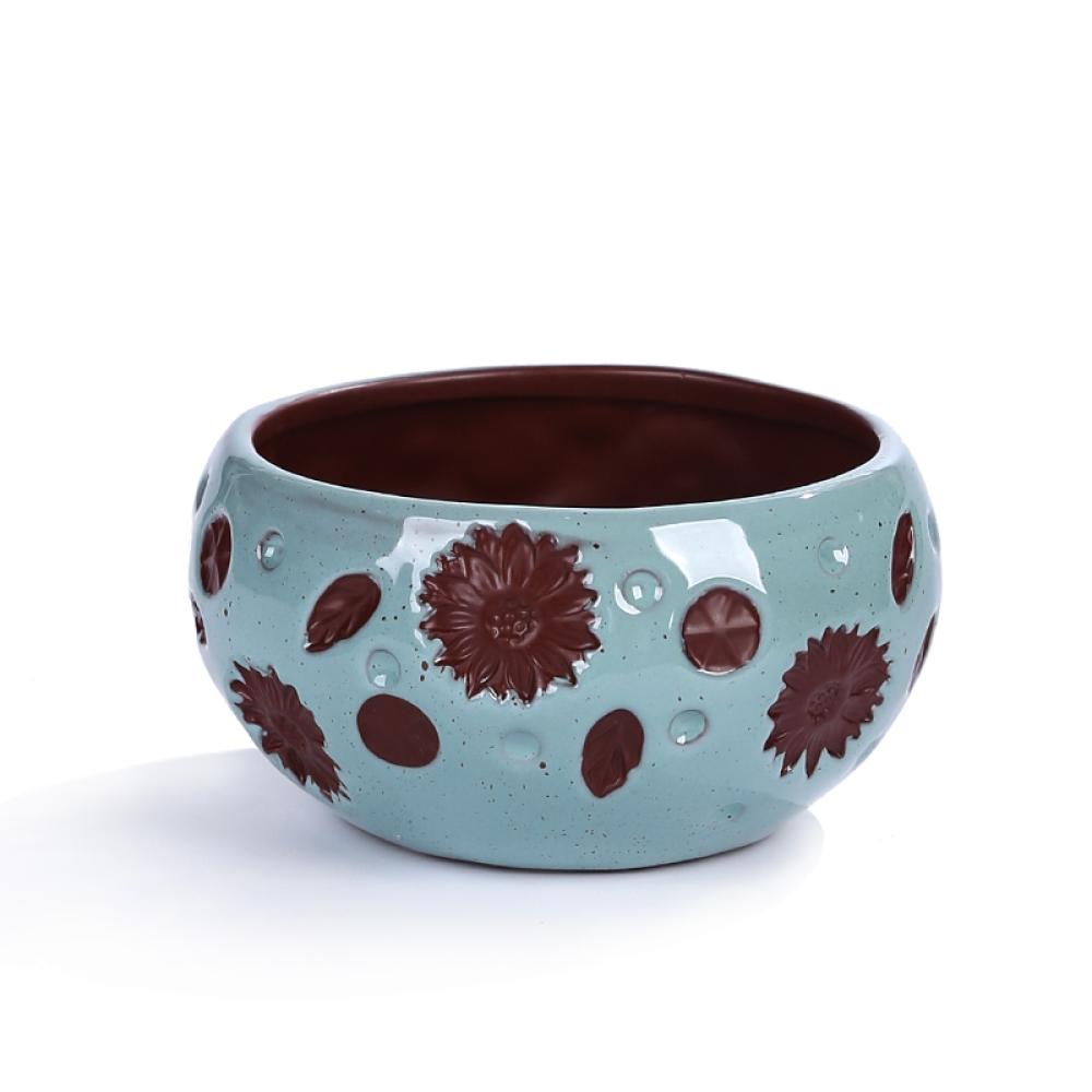 spring Ceramic ball shaped planter Flower Plant Pot picture 3