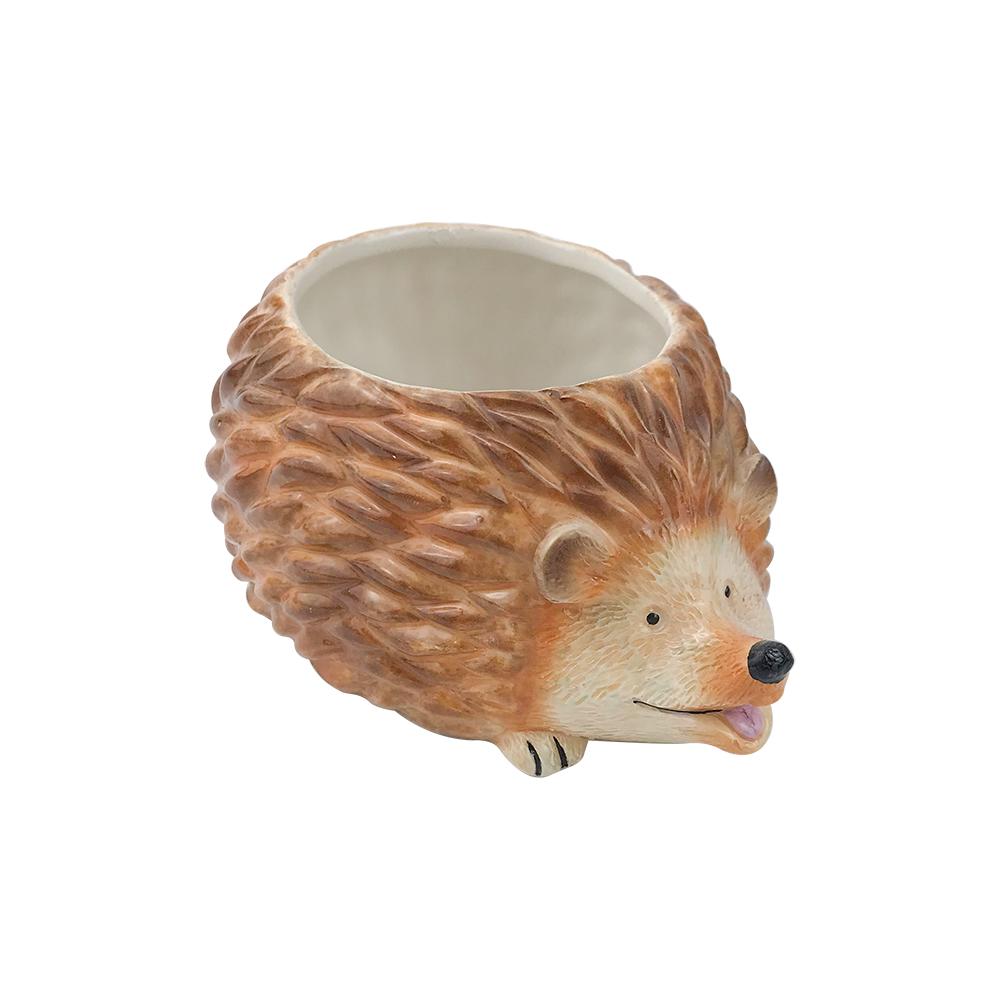 custom shape ceramic hedgehog animal  shape flower planter plant pot