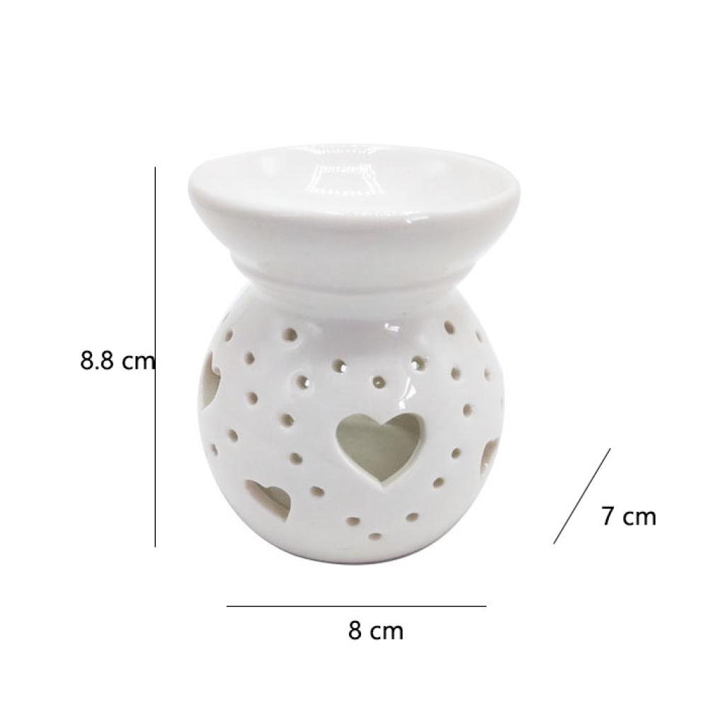 Ceramic Heart Aroma Wax Burner For Candle Warmer picture 2