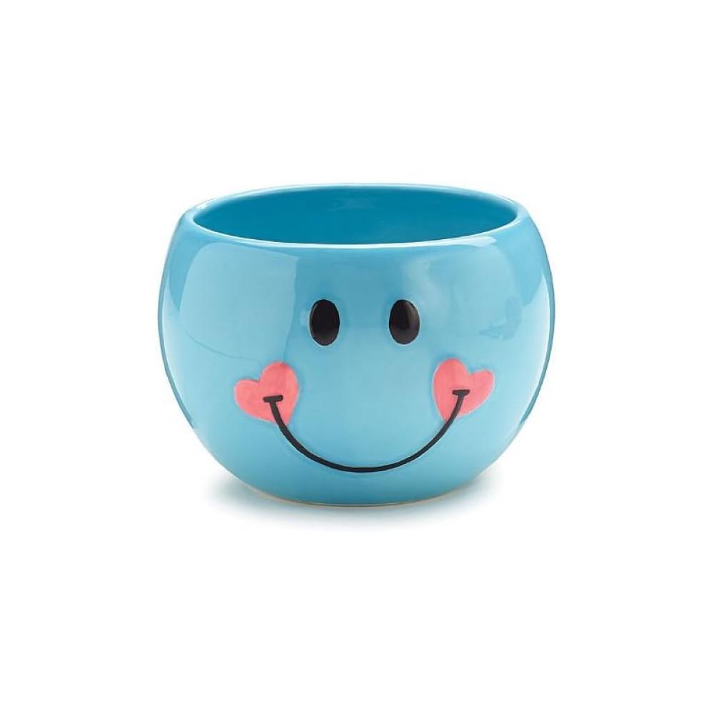 Face Smile Cute Ceramic Candy Bowl Dish Microwave Safe