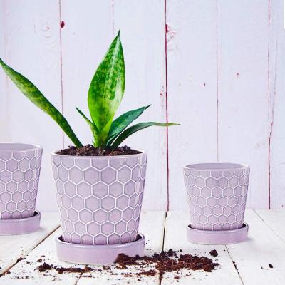 stoneware ceramic artificial cachepot flower planter plant pot picture 3