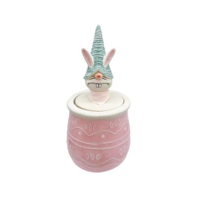 sweet Ceramic Bunny Easter Cookie sweet Candy Jar thumbnail