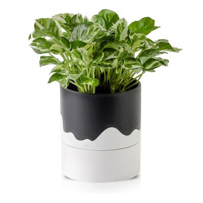 large outdoor ceramic self watering planter picture 1