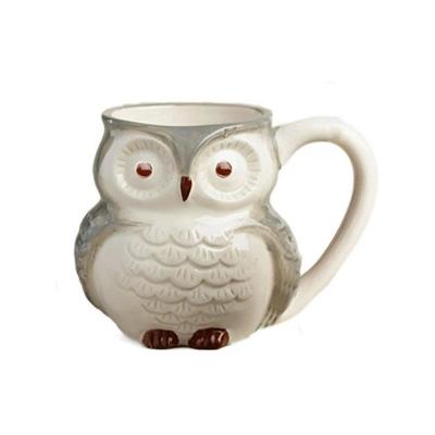 New Factory Custom ceramic coffee owl cup mug picture 1