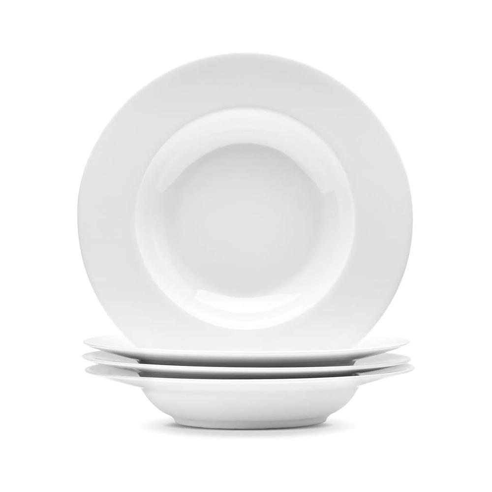 White Ceramic Pasta Plate