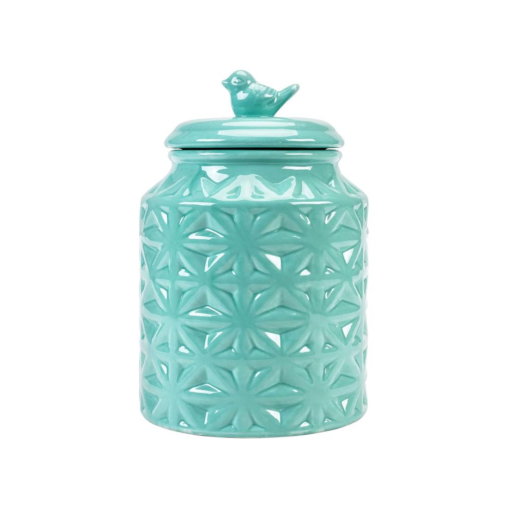 Cute Bird Shape Ceramic Canister Cookie Jars With Lid