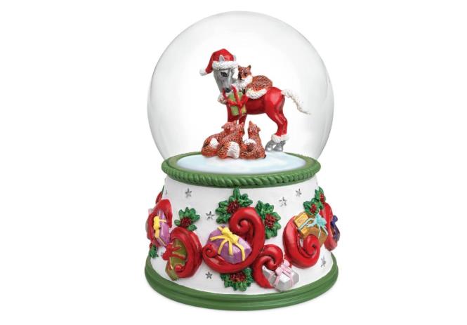 Custom Mini Resin Christmas Snow Globe Craft Ornament