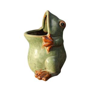 Benutzerdefinierte Keramik Keramik Blumen Frosch Vase