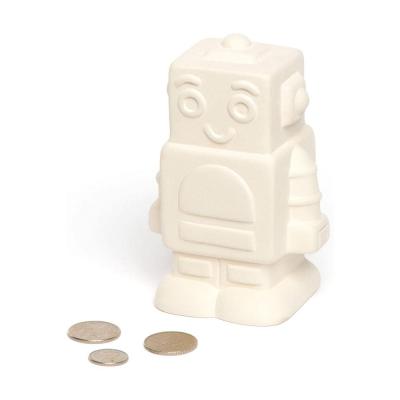 ceramic robot shaped piggy bank money box picture 2