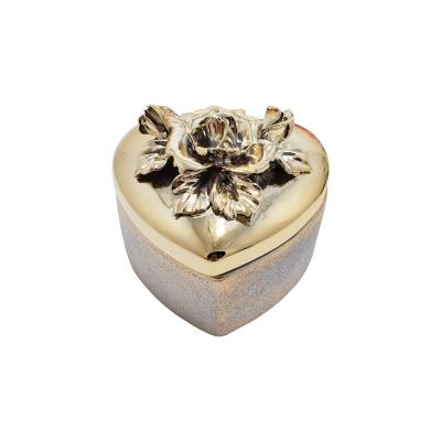 china heart shaped soap ceramic ring jewelry box thumbnail