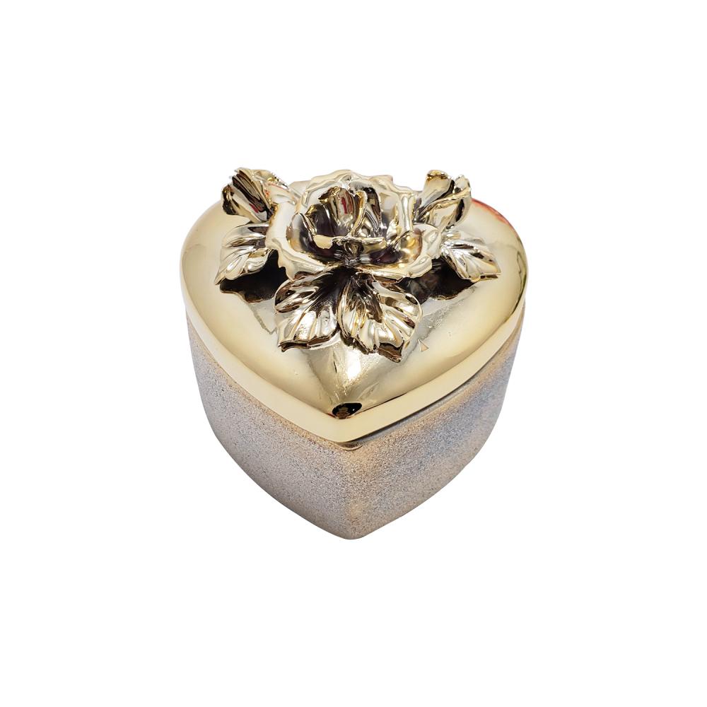 china heart shaped soap ceramic ring jewelry box picture 1