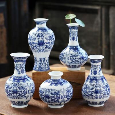 antique blue and white ming porcelain flower vase picture 2