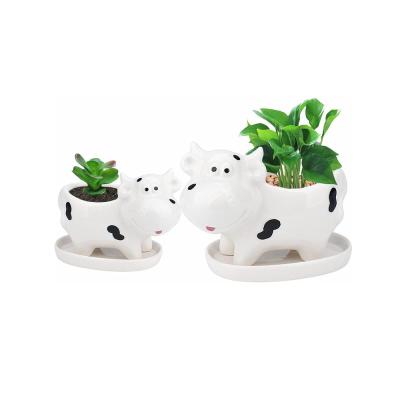 ox shaped ceramic planter succulents plant flower pot picture 1
