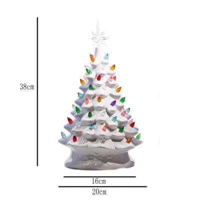 xmas artificial tree decoration ornament with led lights picture 3