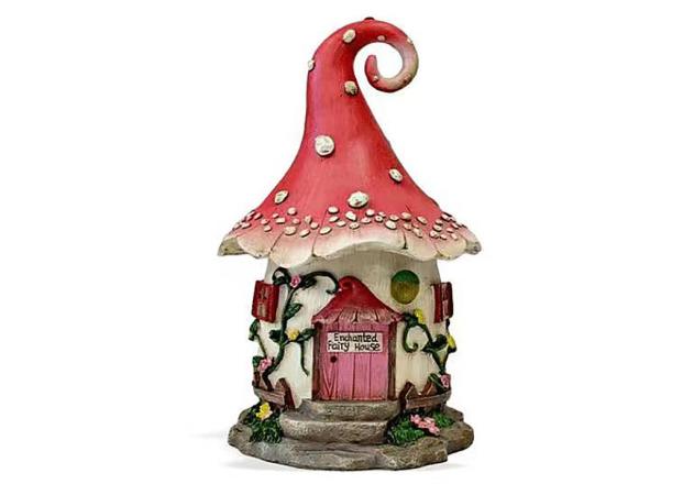 Miniature Resin Christmas Mushroom House Figurine