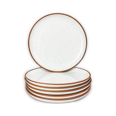 Dessert Salad Appetizer Kitchen Porcelain Ceramic Plates Set picture 3