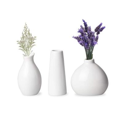 dining table home bargains Ceramic artificial Flower Vase thumbnail