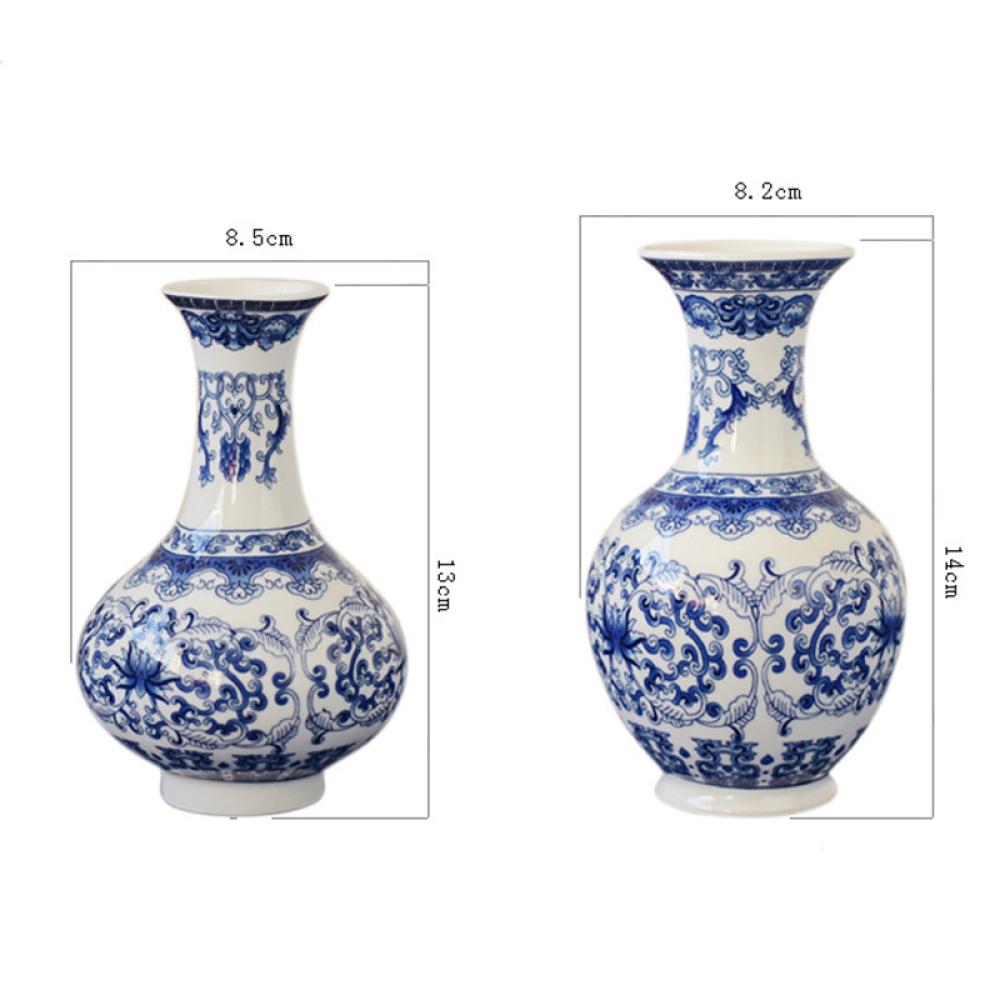 antique blue and white ming porcelain flower vase picture 5