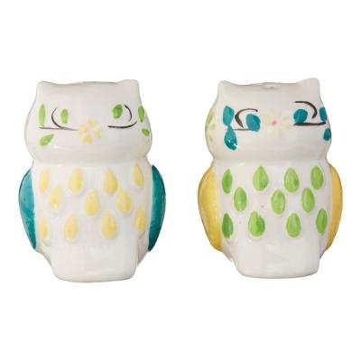 Animal Owl Ceramic Salt and Pepper Shakers Set picture 3