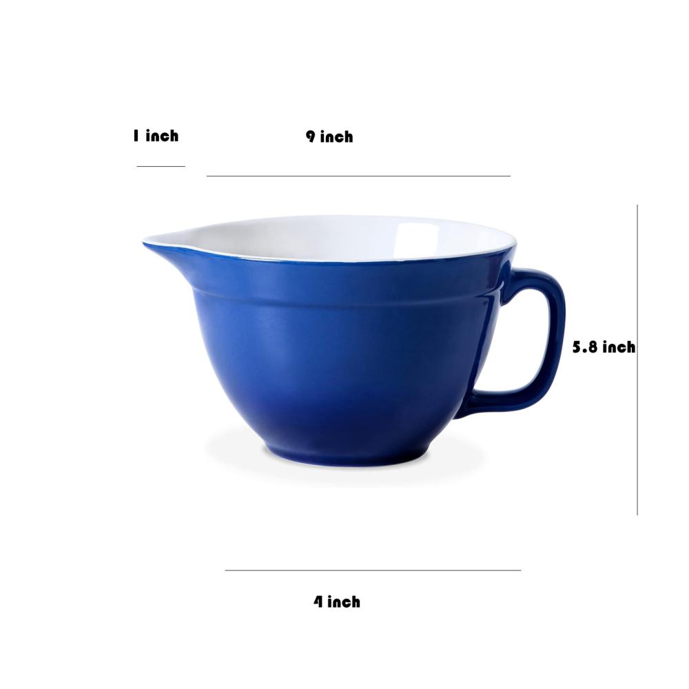 Ceramic Batter Bowl With Handle And Pour Spout picture 3