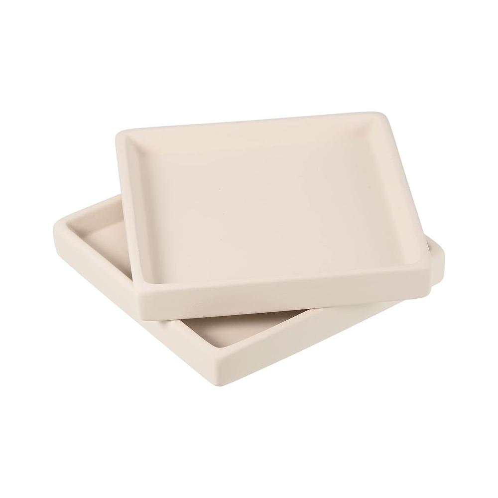 square ceramic flower plant pot saucers picture 3