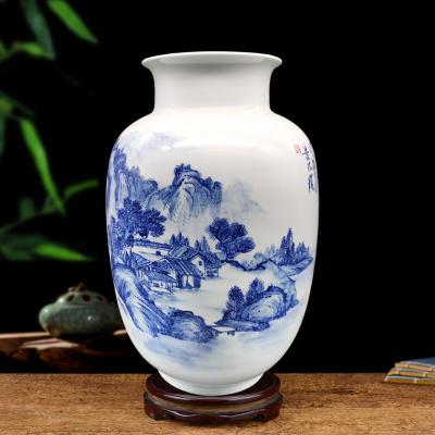 blue and white large porcelain ginger jar vase picture 3