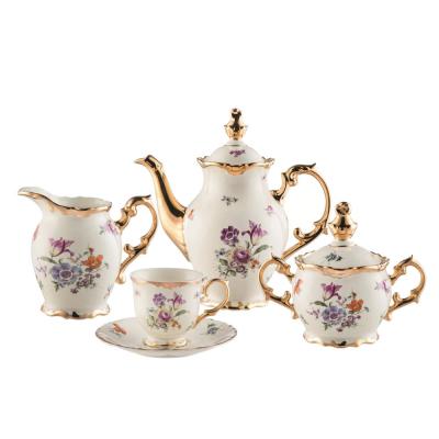 vintage english porcelain ceramic tea cup pot set thumbnail