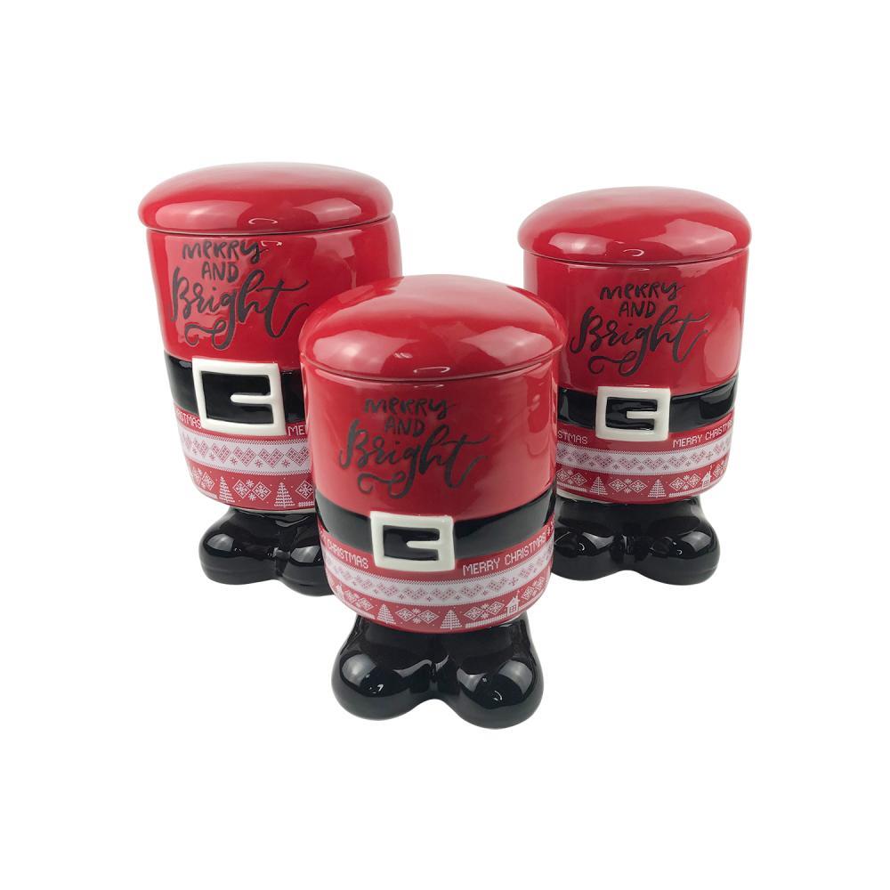 Wholesale Christmas Vintage Ceramic Candy Santa Claus Cookie Jar
