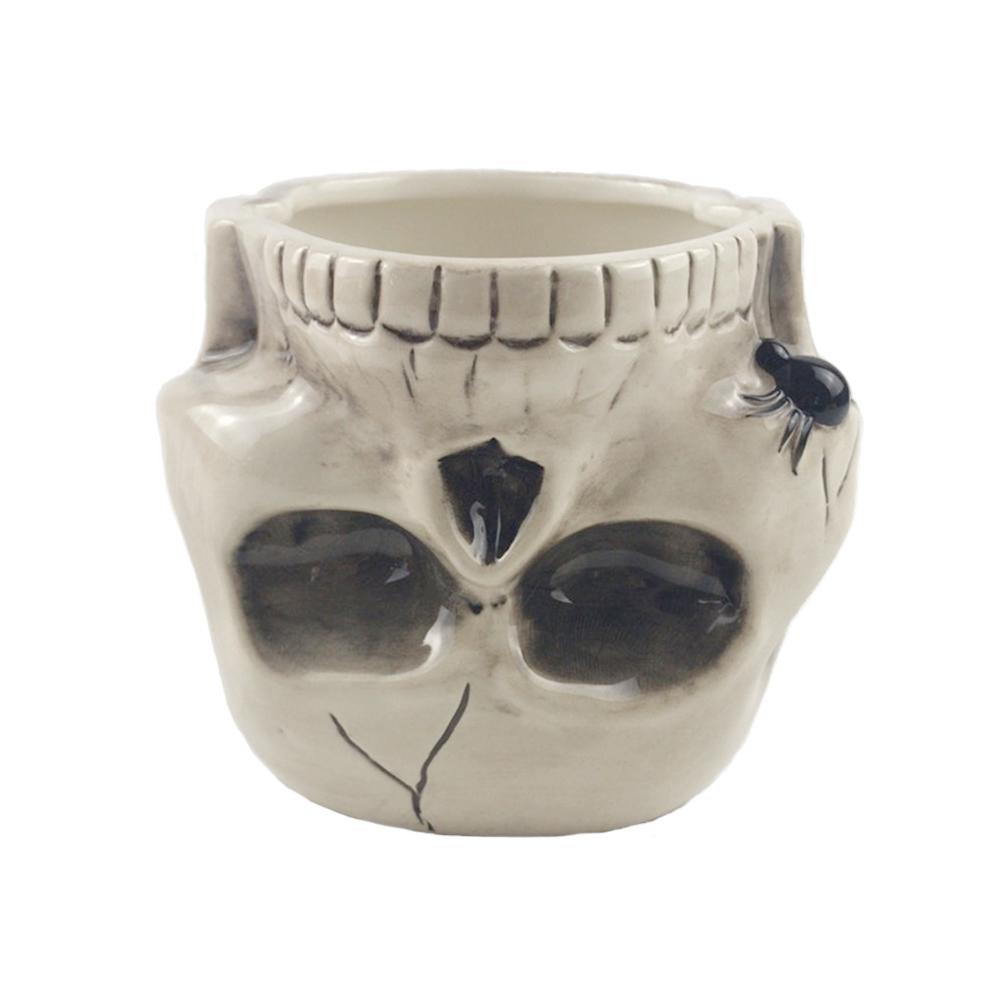 Ceramic Halloween Skull Candy Bowl