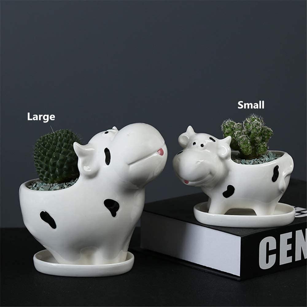 ox shaped ceramic planter succulents plant flower pot picture 2