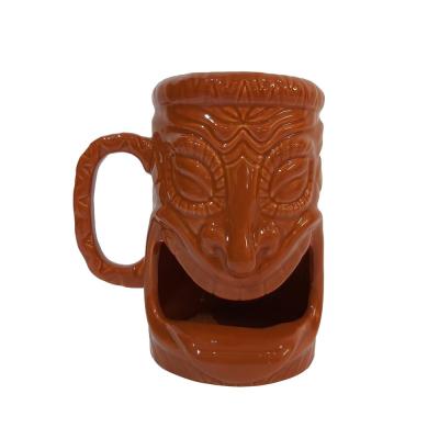creative cheap custom souvenir handmade ceramic tiki mugs picture 1