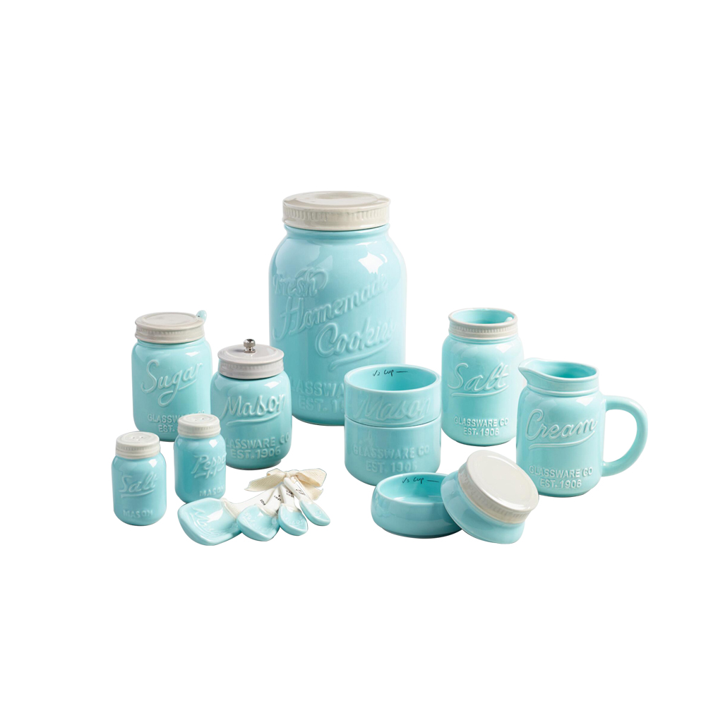 Ceramic Mason Canister Jar