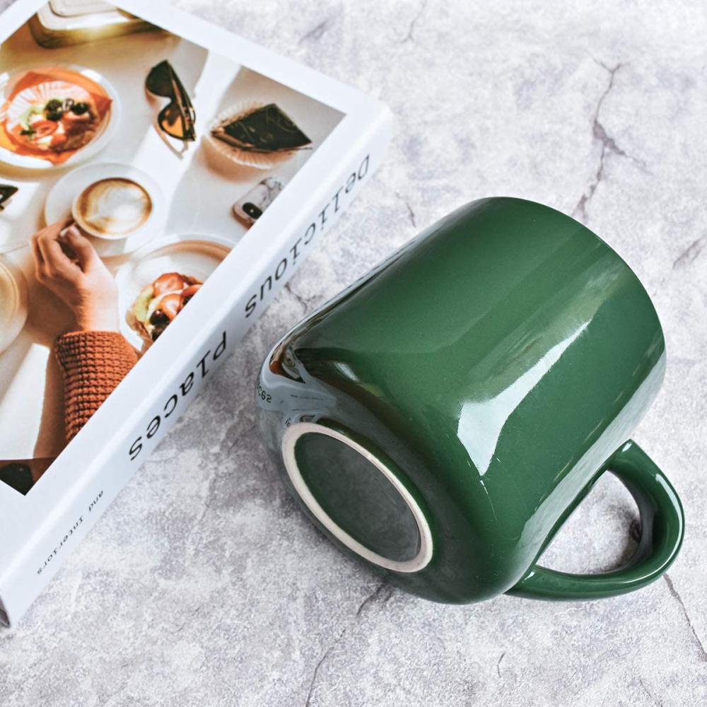 color green aesthetic ceramic coffee tea cup mug picture 2