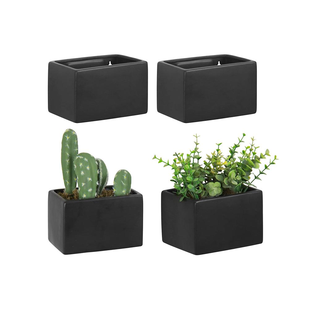 ceramic wall hanging flower planters box plant pot picture 5