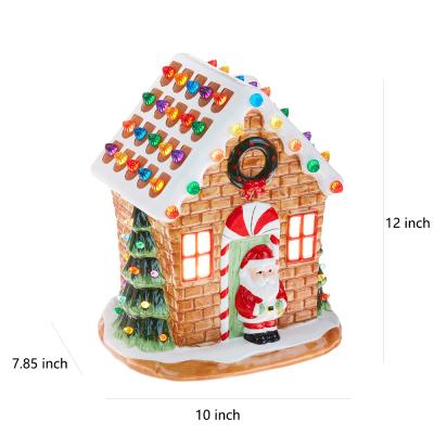 mini Ceramic Christmas Nostalgic Gingerbread House picture 5
