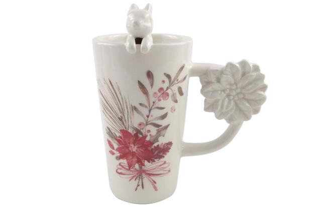 Ceramic Christmas Squirrel Mug