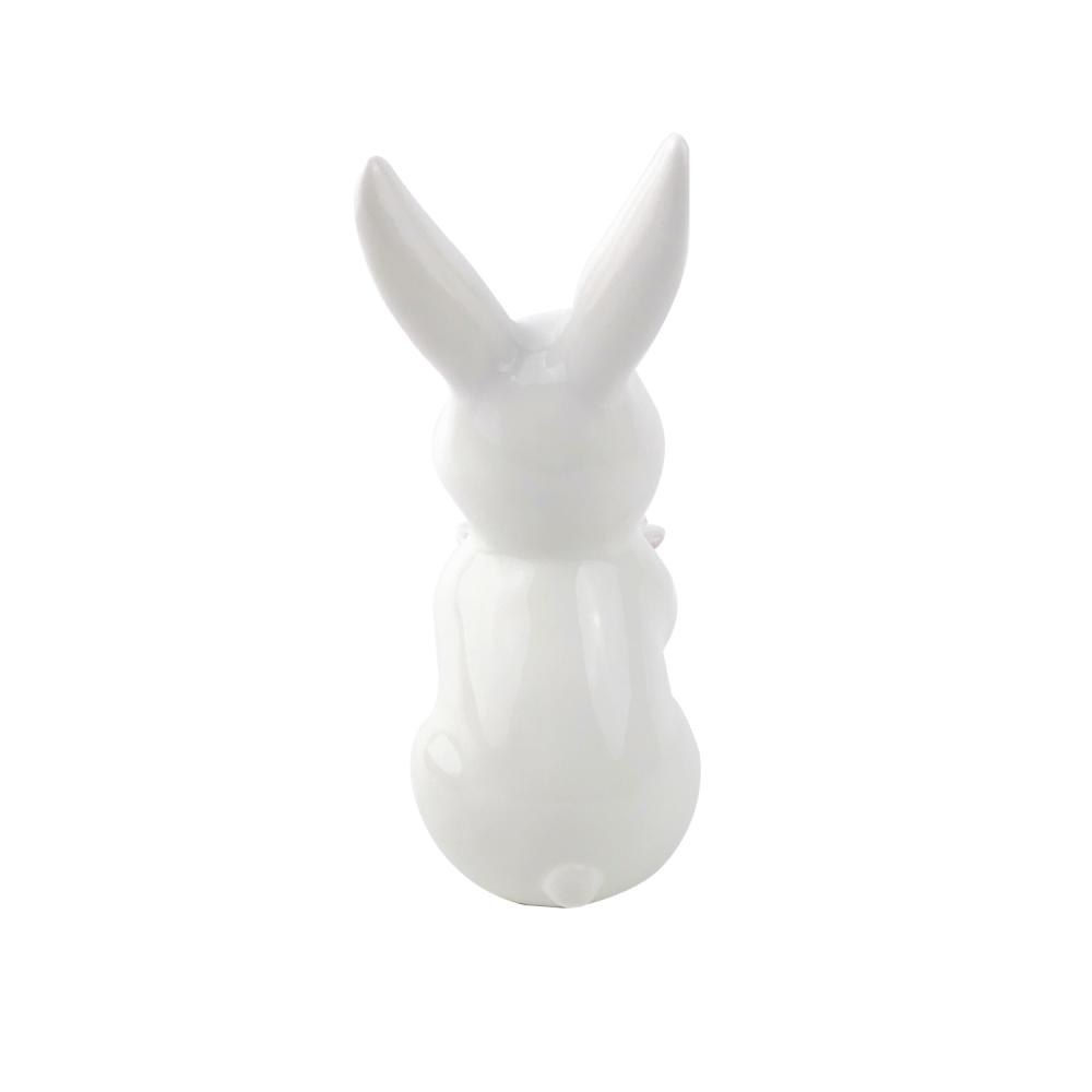 New Factory Custom white ceramic easter bunny rabbit picture 3
