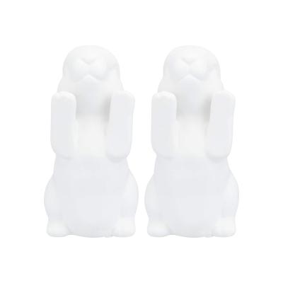 Bunny Ceramic Easter Rabbit Bookend Book Stand Ornament picture 2
