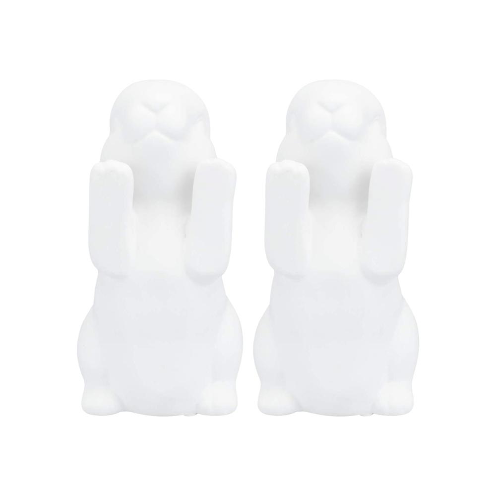 Bunny Ceramic Easter Rabbit Bookend Book Stand Ornament picture 2