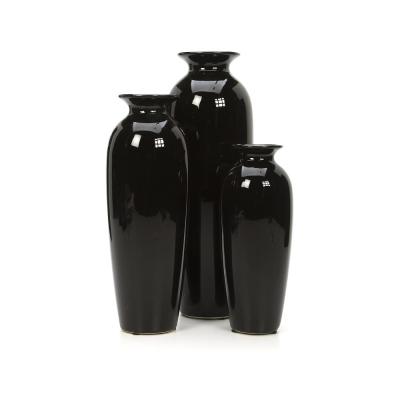 Tall Black Large Big luxury Ceramic Floor Vases thumbnail