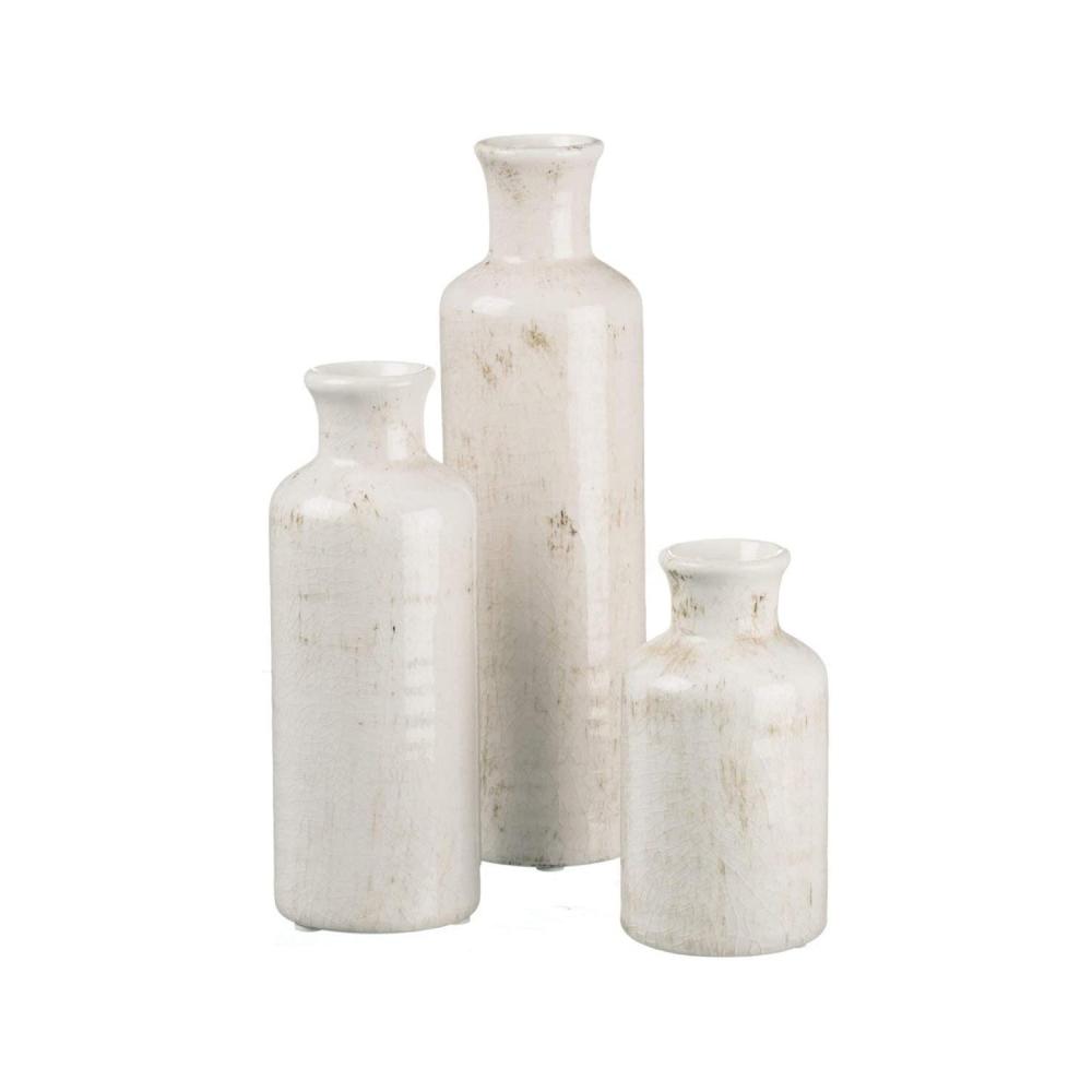 Crack Farmhouse Shabby Ceramic Rustic Vases