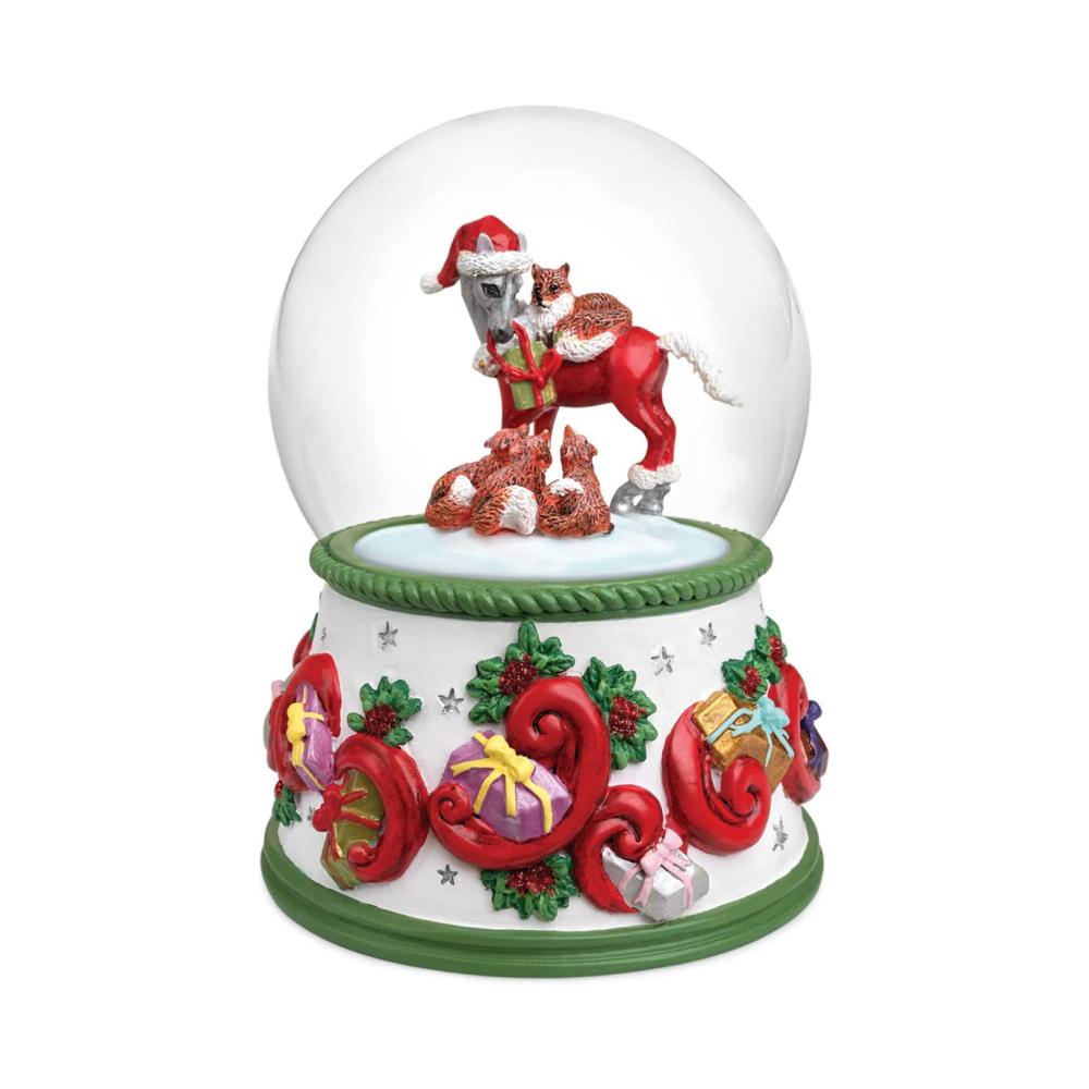 wholesale mini polyresin resin horse snow globe manufacturer picture 1