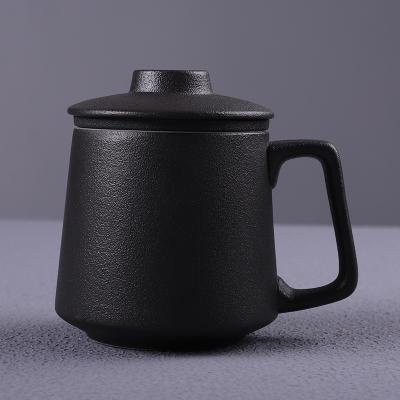 Ceramic Tea infuser Cup Mug With Lid picture 3
