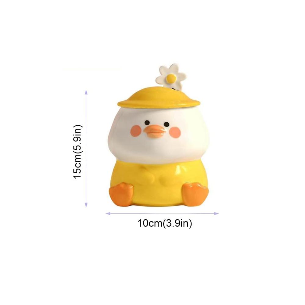 Kawaii Ceramic Yellow 3D Duck Mug picture 2