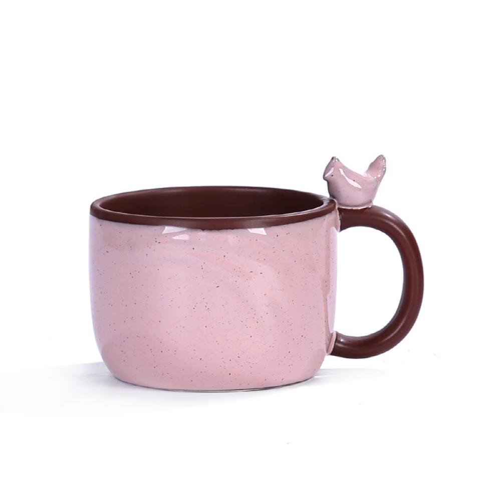 2023 spring Rustic Ceramic Bird Coffee Mug picture 3