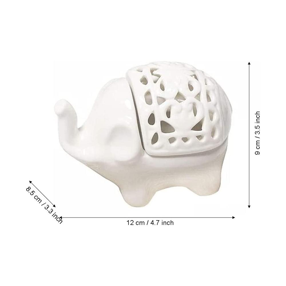 Custom Creative Elephant Ceramic Tea light Candle Holder picture 4