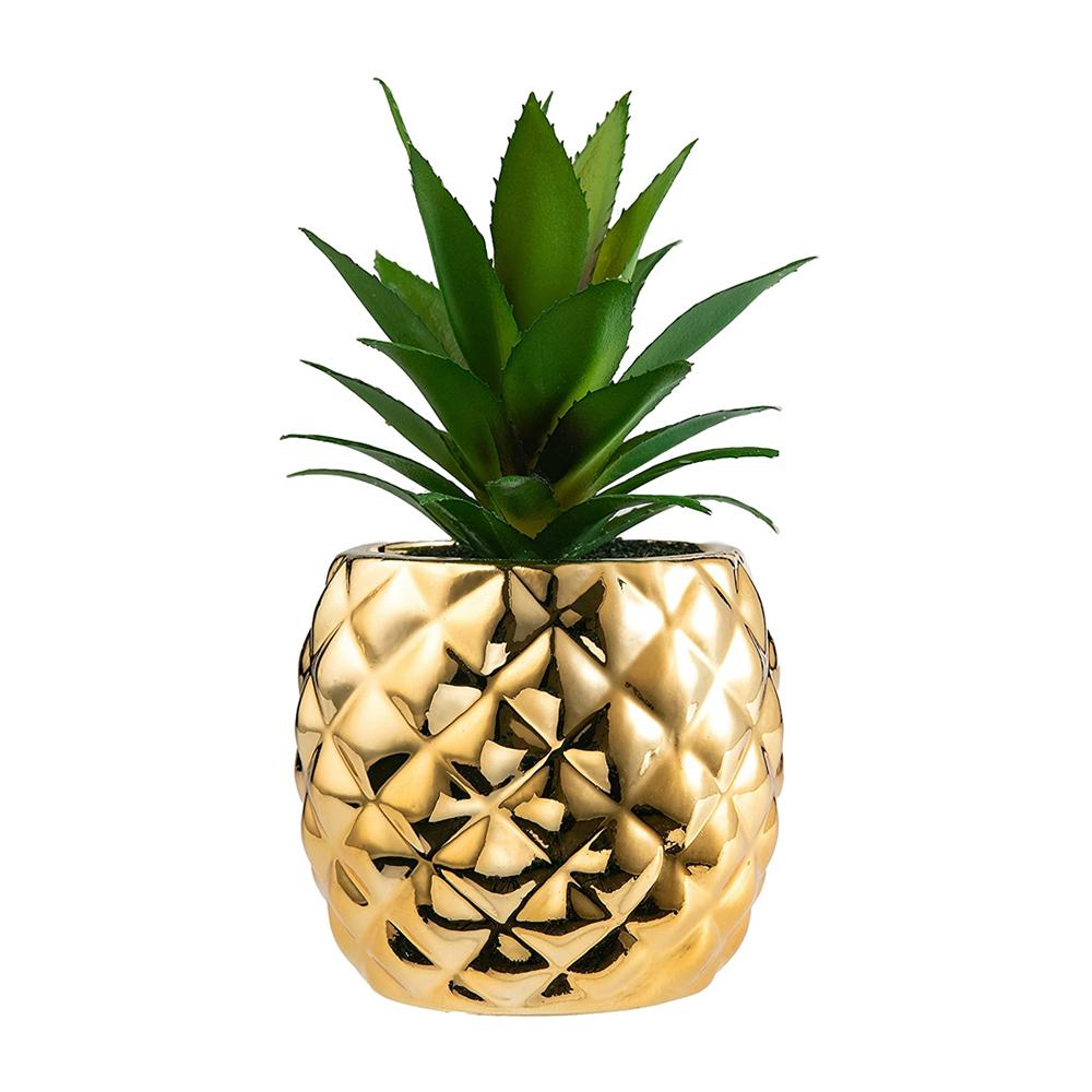 fruit pineapple shaped Ceramic Planter Flower Plant Pot picture 1